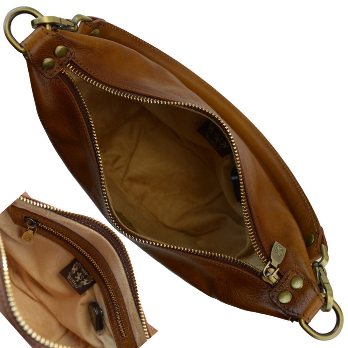 Pratesi Treggiaia Handbag B324 in Genuine Vegetable Dyed Italian Leather - Brown