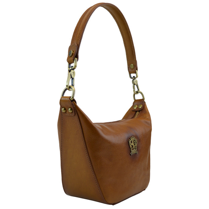 Pratesi Treggiaia Handbag B324 in Genuine Vegetable Dyed Italian Leather - Brown