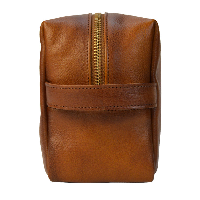 Pratesi Tronia Necessaire B250 in Genuine Leather - Toiletry Bag B250 Brown