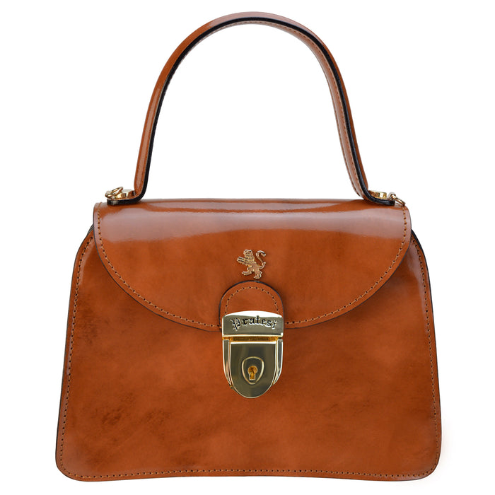 Pratesi Veneziano R285/M Lady Bag in genuine leather - Brunelleschi Brown