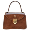 Pratesi Veneziano R285/M Lady Bag in genuine leather - Brunelleschi Coffee