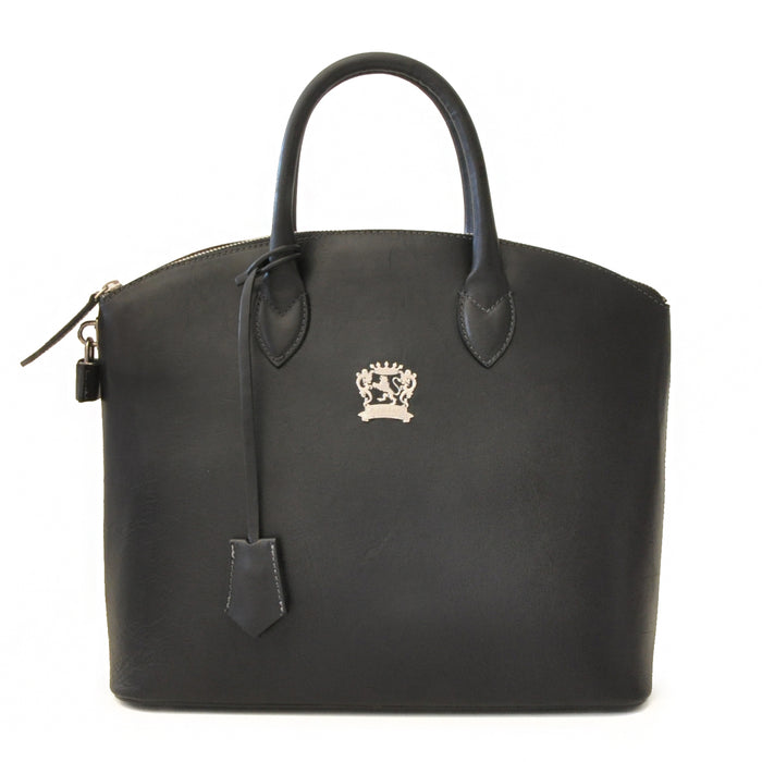 Pratesi Versilia genuine Italian Handbag in genuine leather - genuine Italian Black - LQE