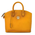 Pratesi Versilia genuine Italian Handbag in genuine leather - genuine Italian Mustard - LQE