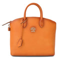 Pratesi Versilia genuine Italian Handbag in genuine leather - genuine Italian Orange - LQE