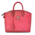 Pratesi Versilia genuine Italian Handbag in genuine leather - genuine Italian Pink - LQE