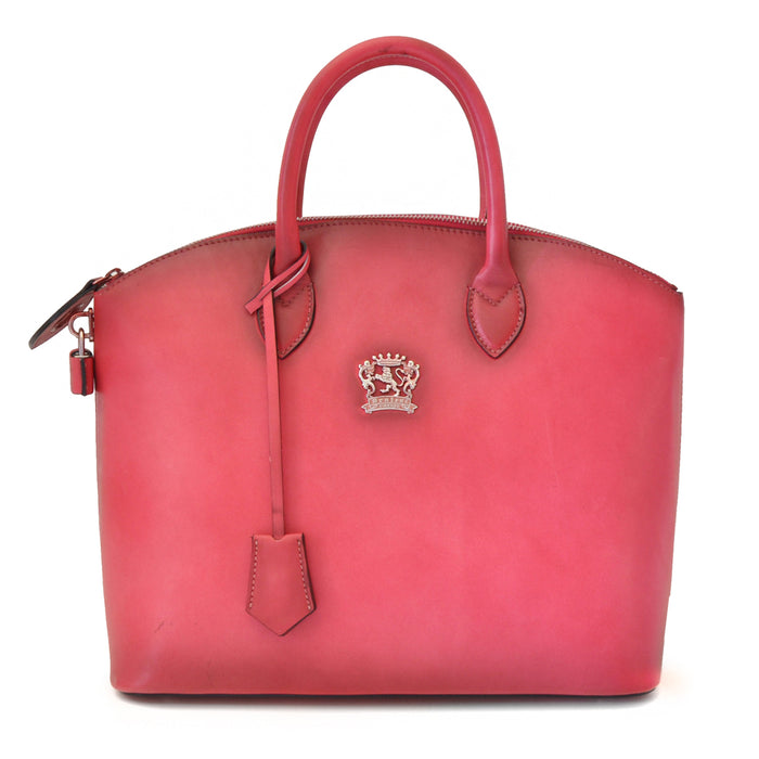 Pratesi Versilia genuine Italian Handbag in genuine leather - genuine Italian Pink - LQE