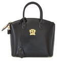 Pratesi Versilia Small Handbag in genuine Italian leather - Brunelleschi Leather Black