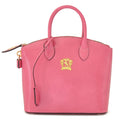Pratesi Versilia Small Handbag in genuine Italian leather - Brunelleschi Leather Pink