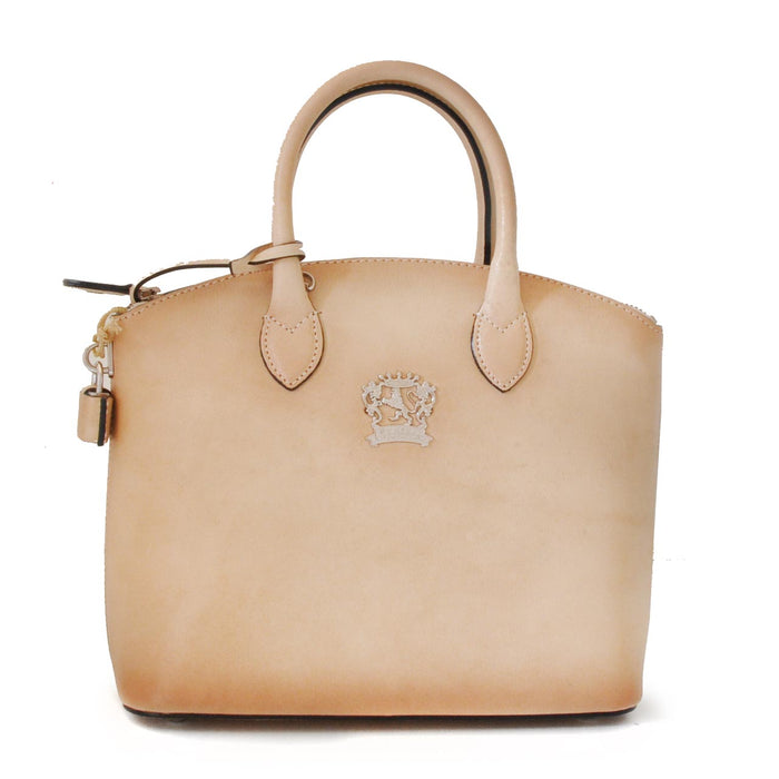 Pratesi Versilia Small Handbag in genuine Italian leather - Vegetable Tanned Italian Leather White