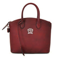 Pratesi Versilia Small Handbag in genuine Italian leather - Vegetable Tanned Italian Leather chianti