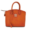 Pratesi Versilia Small Handbag in genuine Italian leather - Vegetable Tanned Italian Leather Orange
