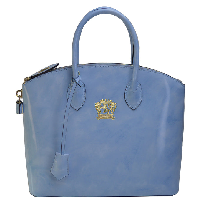 Pratesi Versilia Woman Bag R348 - Brunelleschi Leather Sky Blue