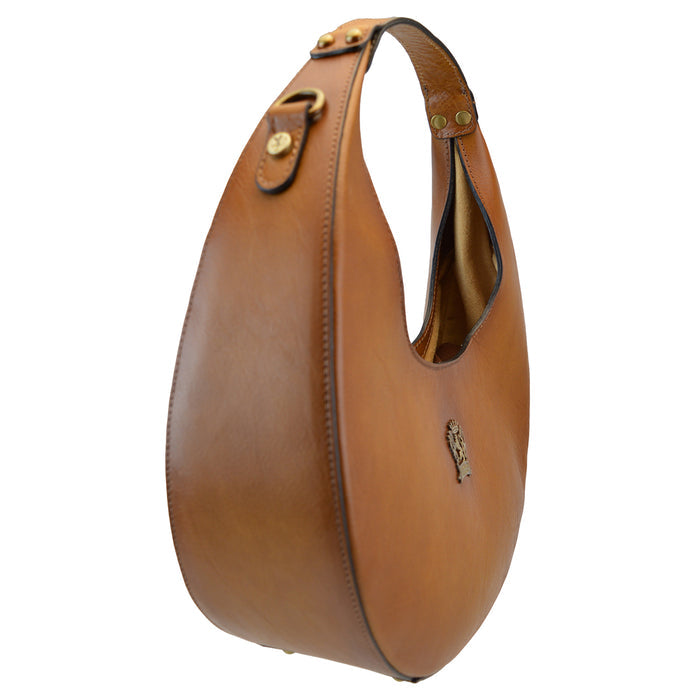 Pratesi Ville Italian Handbag in Vegetable-Dyed Leather - Brown