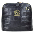 Pratesi Volterra King Lady Bag in real leather - Croco Embossed Leather Grey