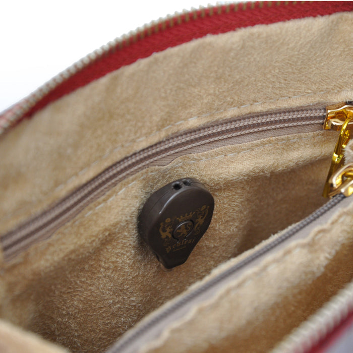 Pratesi Volterra King Lady Bag in real leather - Croco Embossed Leather Yellow