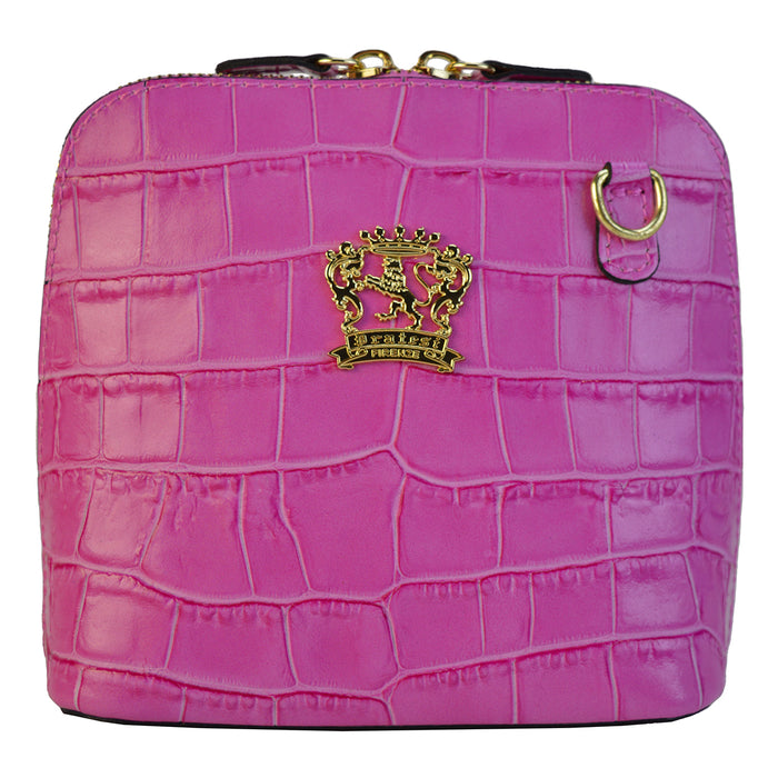 Pratesi Volterra King Lady Bag in real leather - King Fuxia