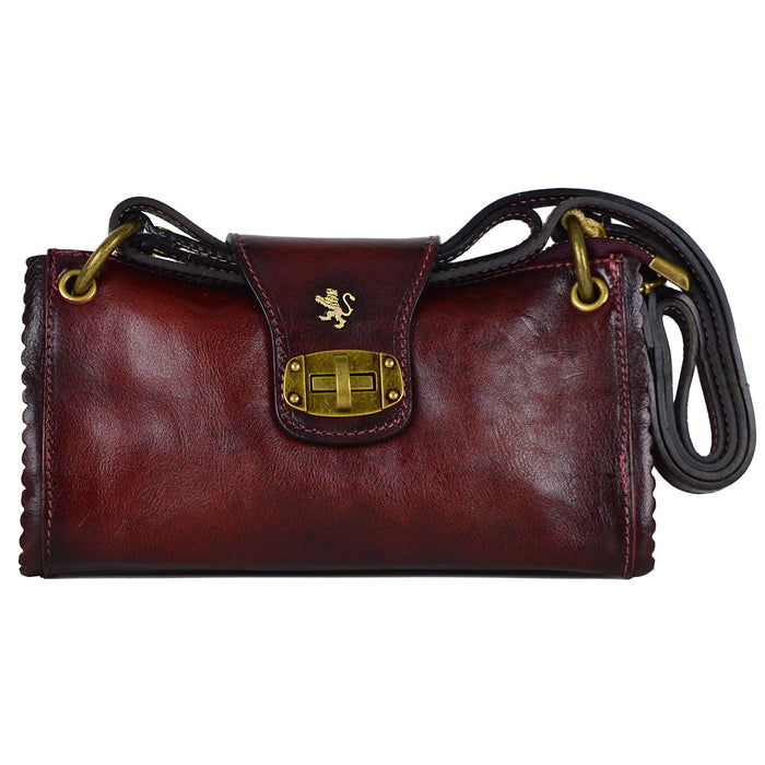Pratesi Woman Bag Pontremoli B336 in genuine leather - Chianti