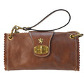 Pratesi Woman Bag Pontremoli B336 in genuine leather - Coffee