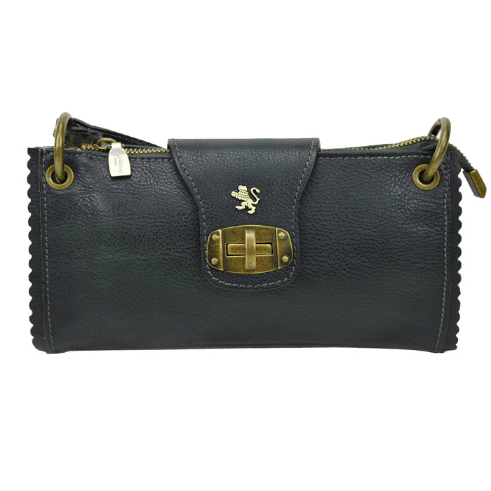 Pratesi Woman Bag Pontremoli B336 in genuine leather - Dark Green