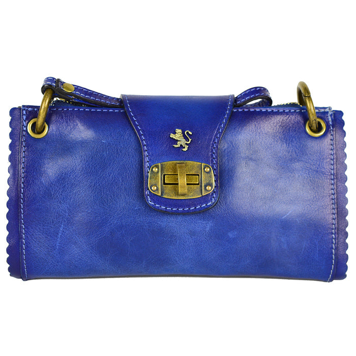 Pratesi Woman Bag Pontremoli B336 in genuine leather - Electric Blue