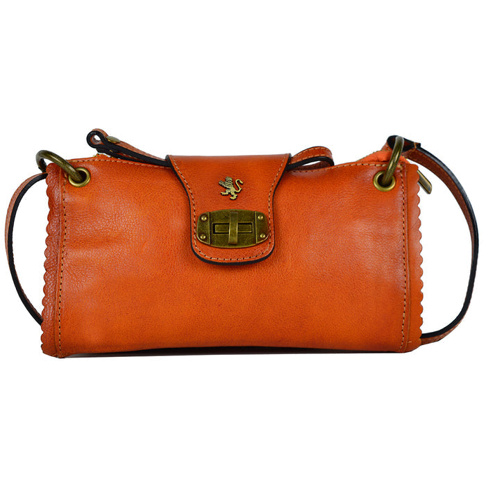 Pratesi Woman Bag Pontremoli B336 in genuine leather - Orange