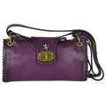 Pratesi Woman Bag Pontremoli B336 in genuine leather - Violet