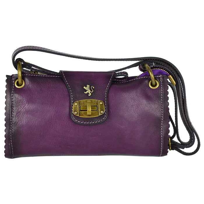 Pratesi Woman Bag Pontremoli B336 in genuine leather - Violet