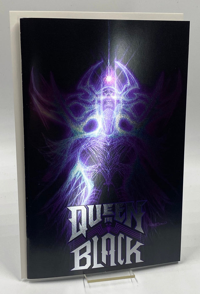 Queen In Black #1 Patrick Gleason Hela Black Foil Web Head Variant