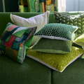 Raku Patchwork Decorative Cushion-Gina's Home Linen Ltd