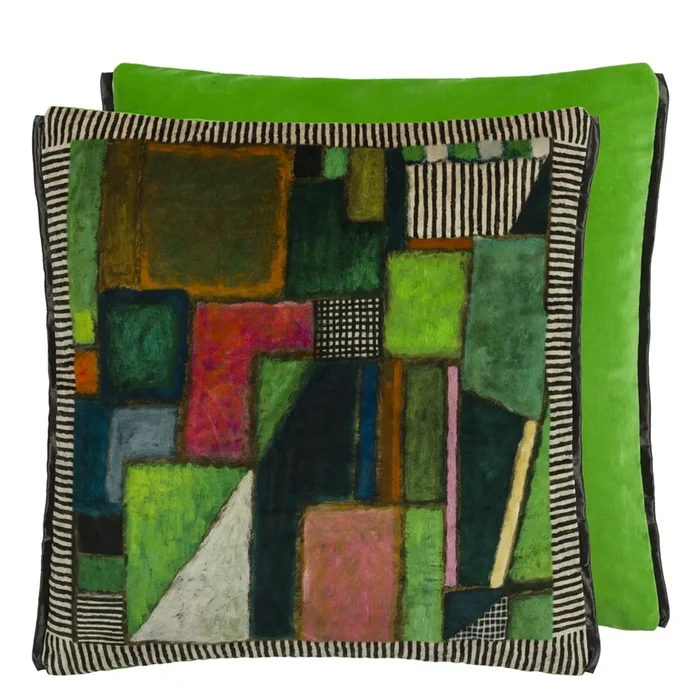 Raku Patchwork Decorative Cushion-Gina's Home Linen Ltd
