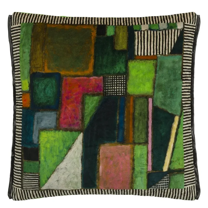 Raku Patchwork Decorative Cushion-Gina's Home Linen Ltd
