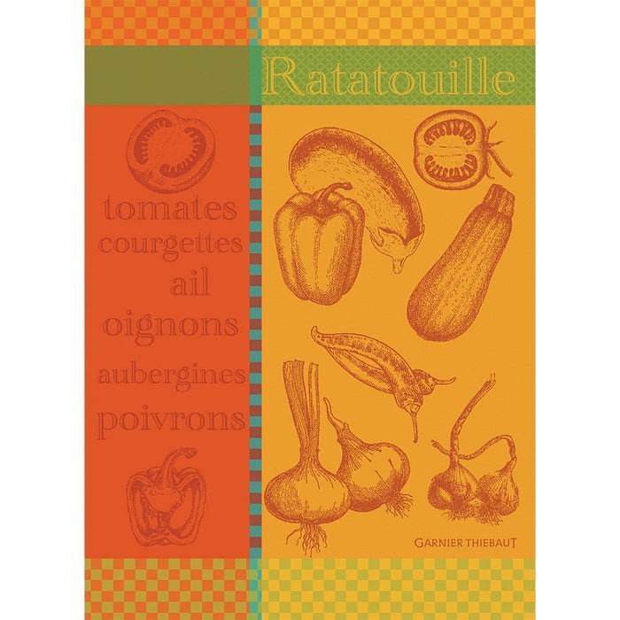 Ratatouille Cuivre Kitchen Towel-Gina's Home Linen Ltd