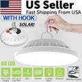 Rechargeable 60 LED Outdoor Camping Tent Light USB & Solar Lantern Hiking Lamp Rieworkes