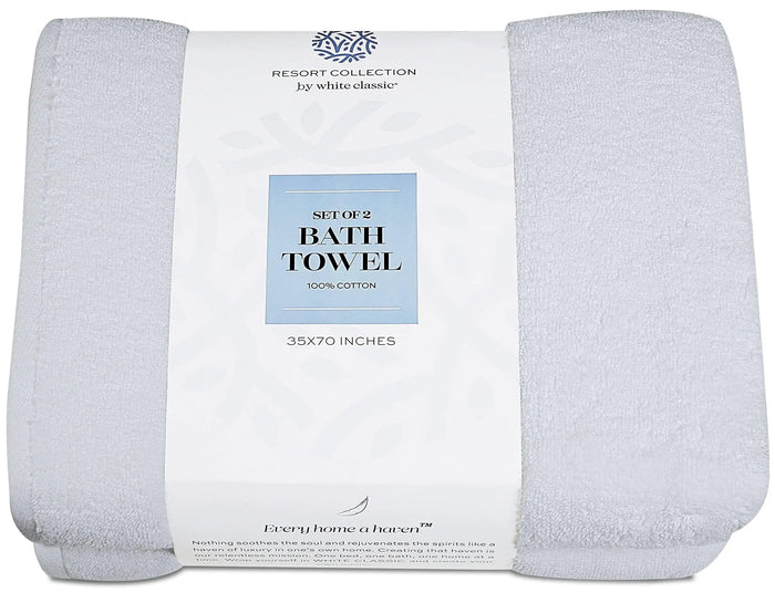 Resort Collection Soft Bath Sheets Towels Set of 2 Oversize Large 35x70 in Rieworkes
