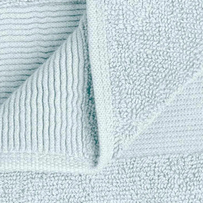 Resort Collection Soft Hand Towels 16x27 in 6 Pack Light Blue Luxury Hotel Rieworkes