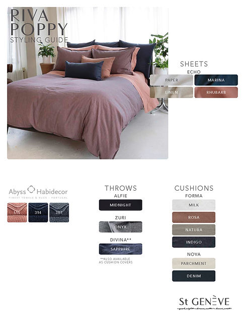 Riva Bedding Collection-Gina's Home Linen Ltd