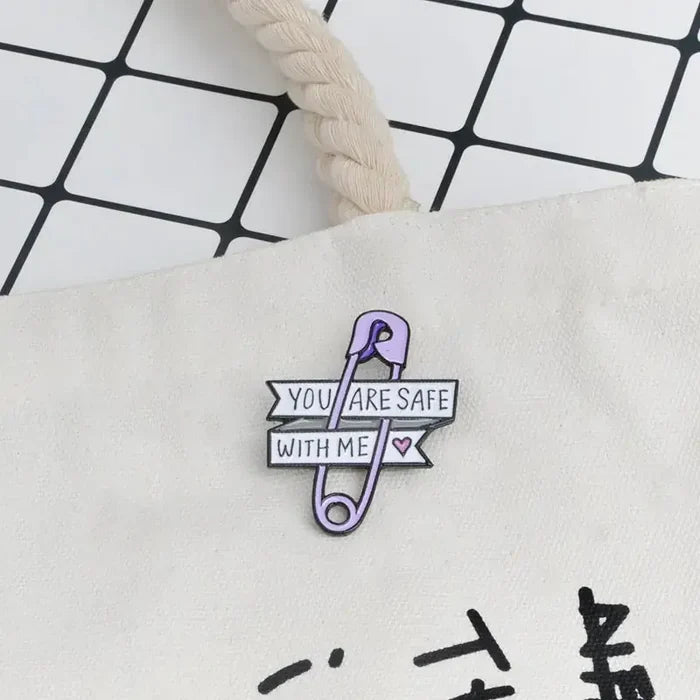 Safety Pin Brooches Rieworkes