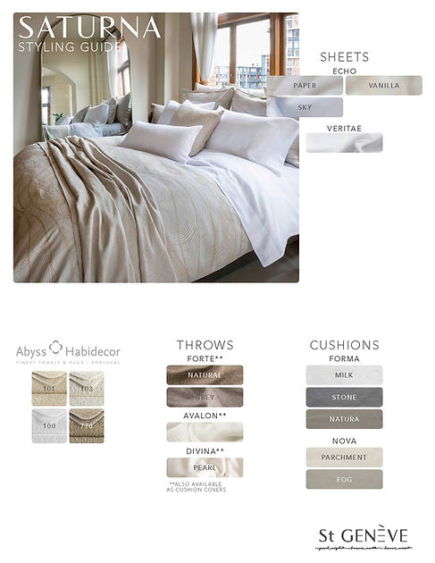 Saturna Bedding Collection-Gina's Home Linen Ltd