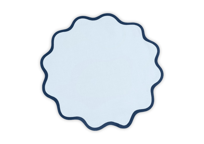 Ice Blue and Navy / Circle
