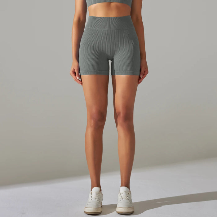 Seamless High Waist Yoga Gym Shorts Rieworkes