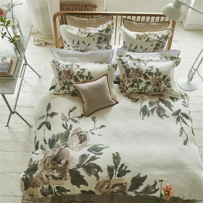 Shanghai Garden Ecru Bedding Collection-Gina's Home Linen Ltd