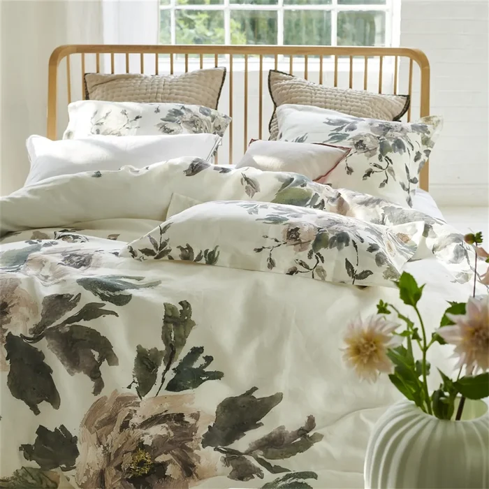 Shanghai Garden Ecru Bedding Collection-Gina's Home Linen Ltd