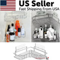 Shower Caddy Shelf Bathroom Corner Bath Storage Holder Organizer Triangular Rack Rieworkes