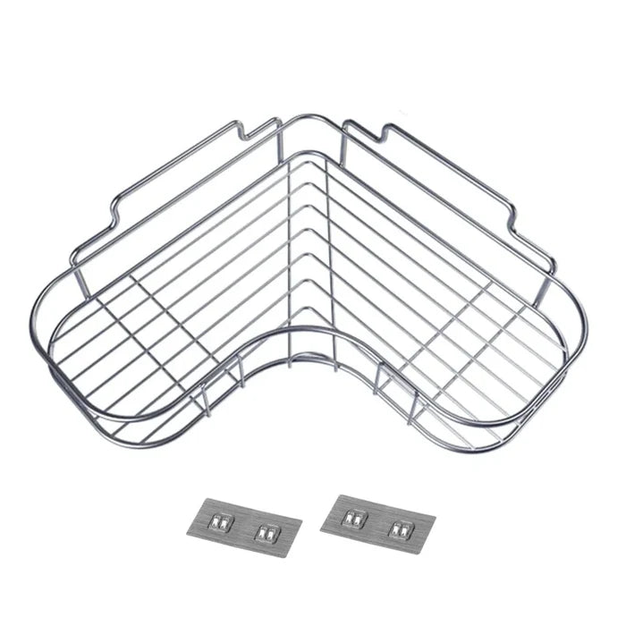 Shower Caddy Shelf Bathroom Corner Bath Storage Holder Organizer Triangular Rack Rieworkes