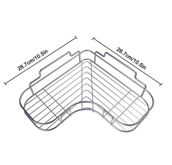 Shower Caddy Shelf Bathroom Corner Bath Storage Holder Organizer Triangular Rack Rieworkes