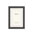 Siena Frame Shagreen Black with Silver