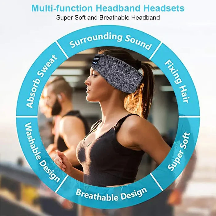 Sleep Headband Headphones with White Noise and Ultra-Thin HD Stereo Speakers Rieworkes