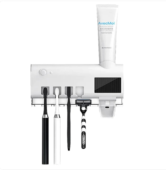 Smart Toothbrush Sterilizer Ultraviolet Sterilization Perforation-Free Wall-mounted Toothbrush Holder Rieworkes