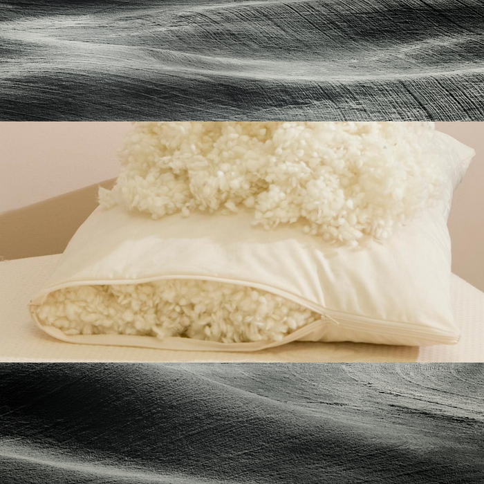 SnugSleep Classic Wool Pillow-Gina's Home Linen Ltd