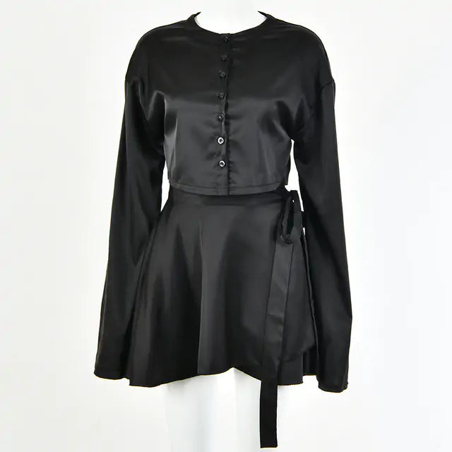 Soft Satin Two Piece Set Rieworkes